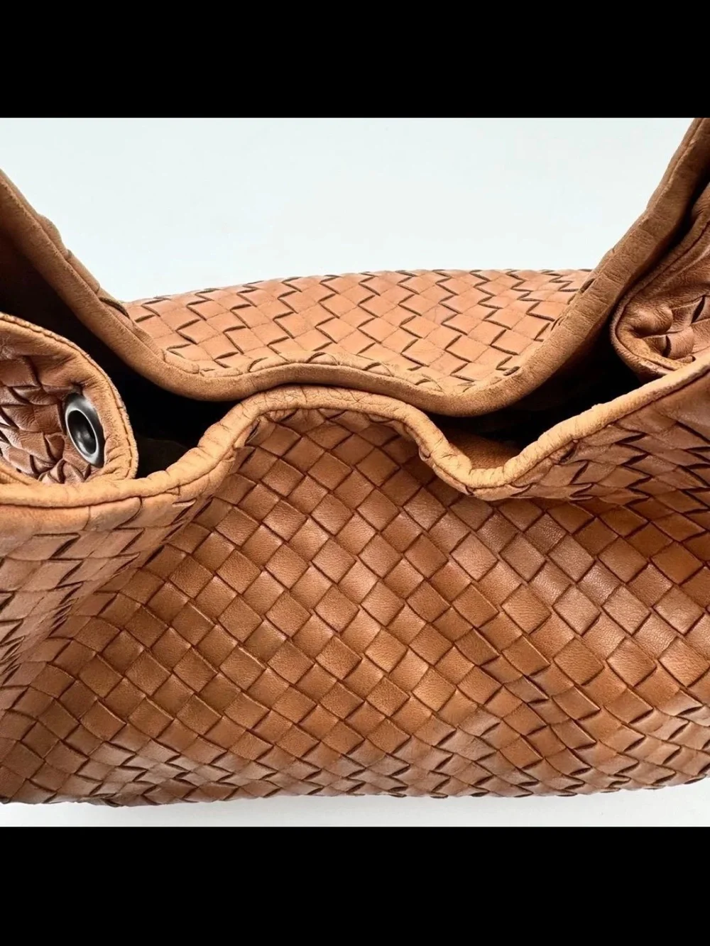 Bottega Veneta Tan Woven Intrecciato Leather Hobo